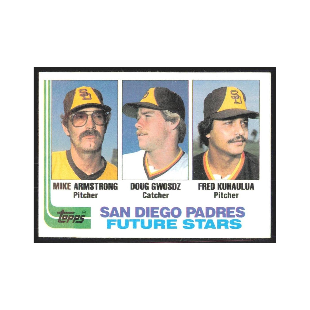 1982 Topps Mike Armstrong/Doug Gwosdz/Fred Kuhaulua Padres #731