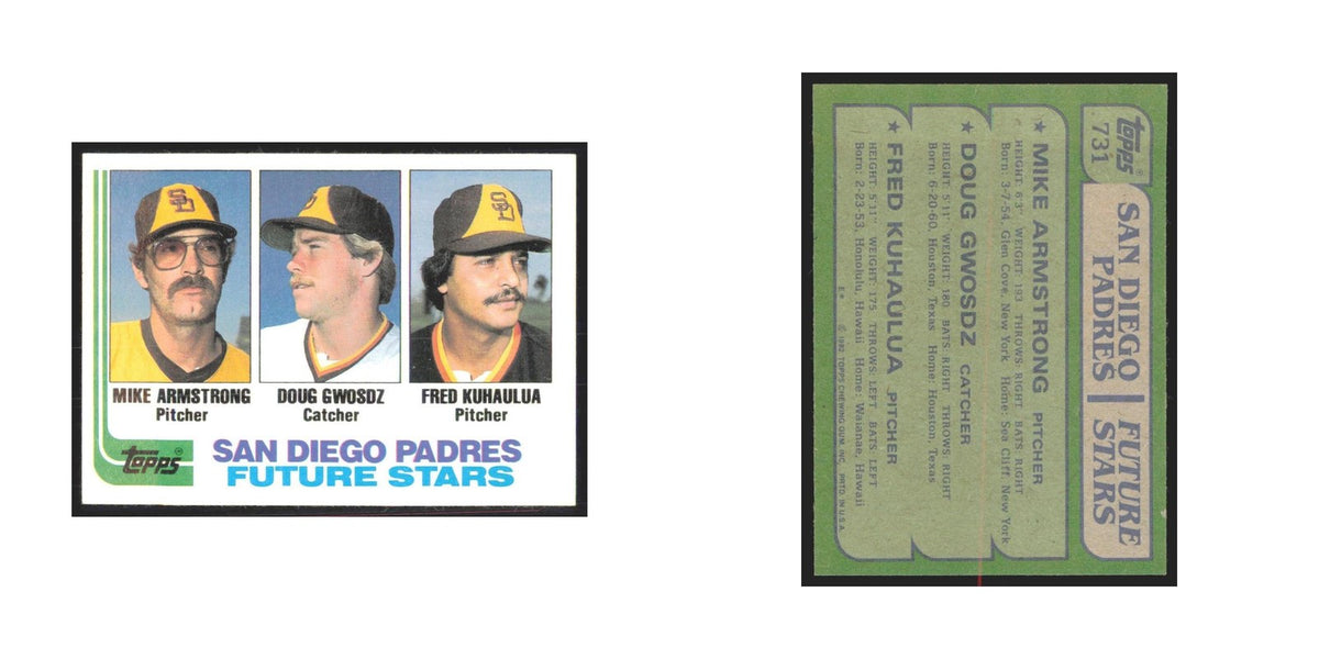 1982 Topps Mike Armstrong/Doug Gwosdz/Fred Kuhaulua Padres #731
