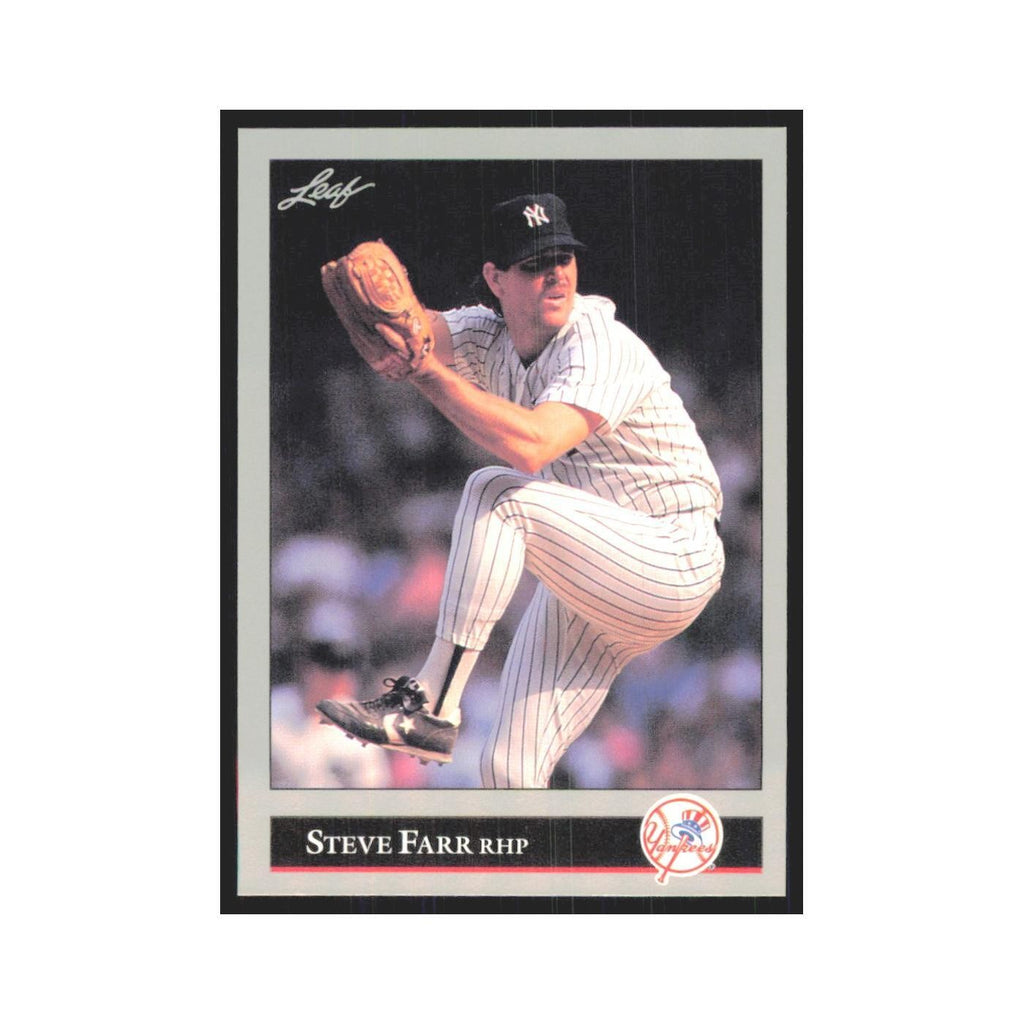 1992 Leaf Steve Farr Yankees #20.0