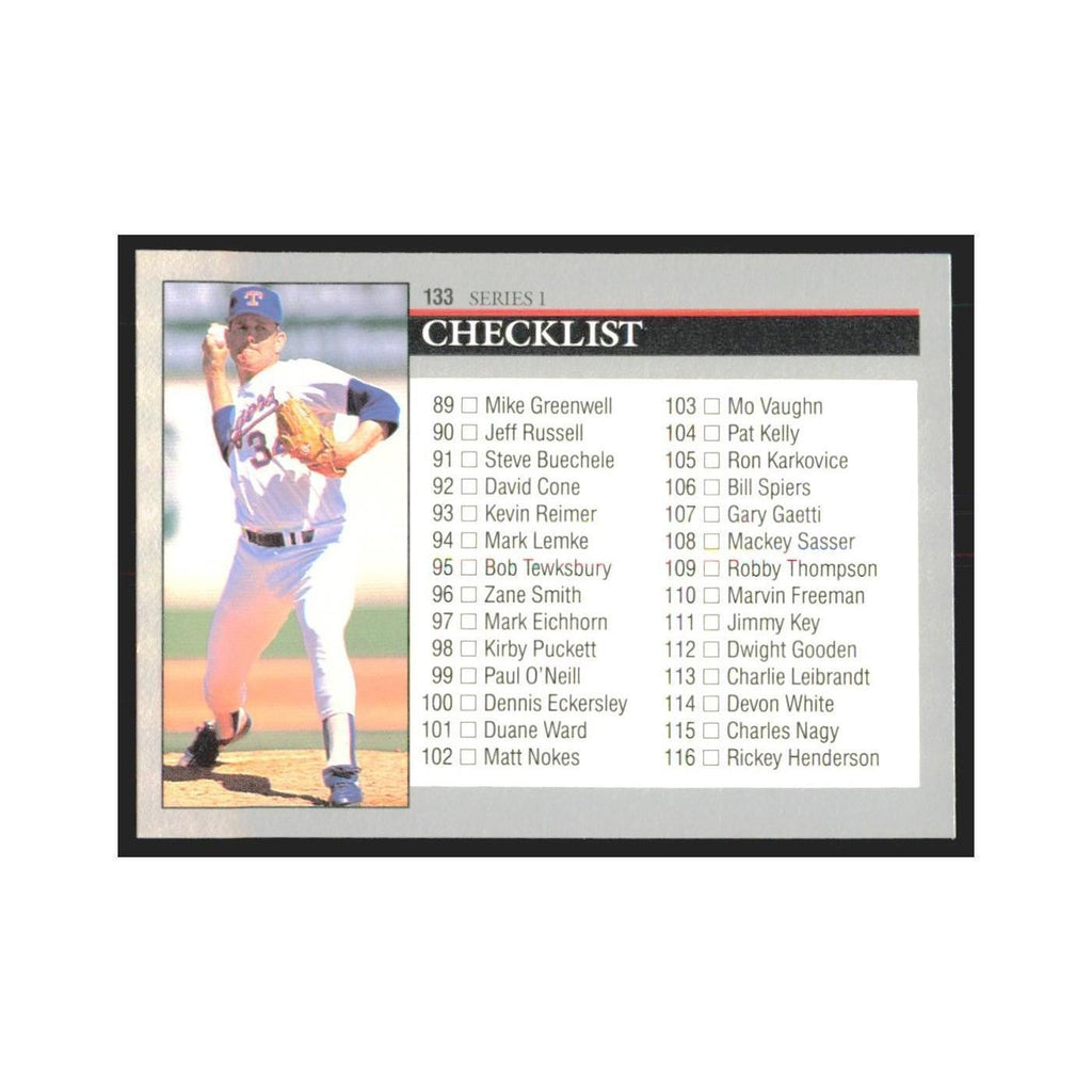 1992 Leaf Checklist #133.0