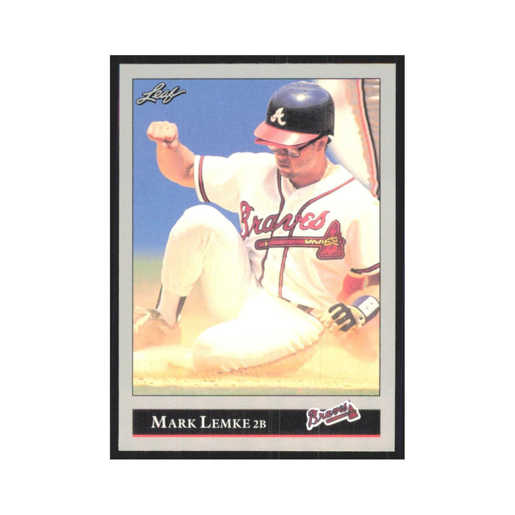 1992 Leaf Mark Lemke Braves #94.0