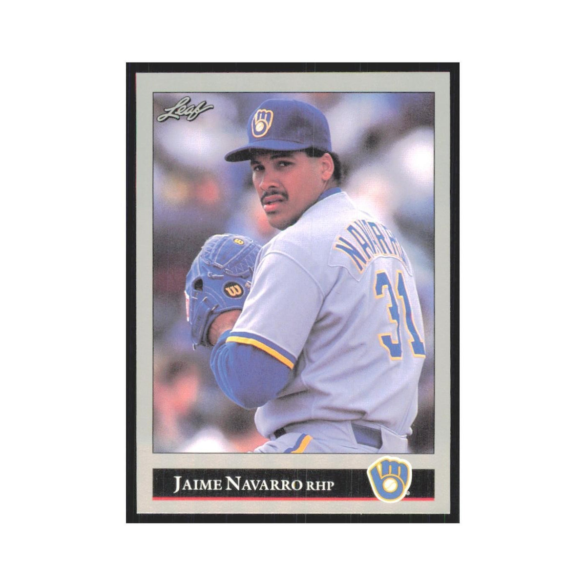 1992 Leaf Jaime Navarro Brewers #144.0