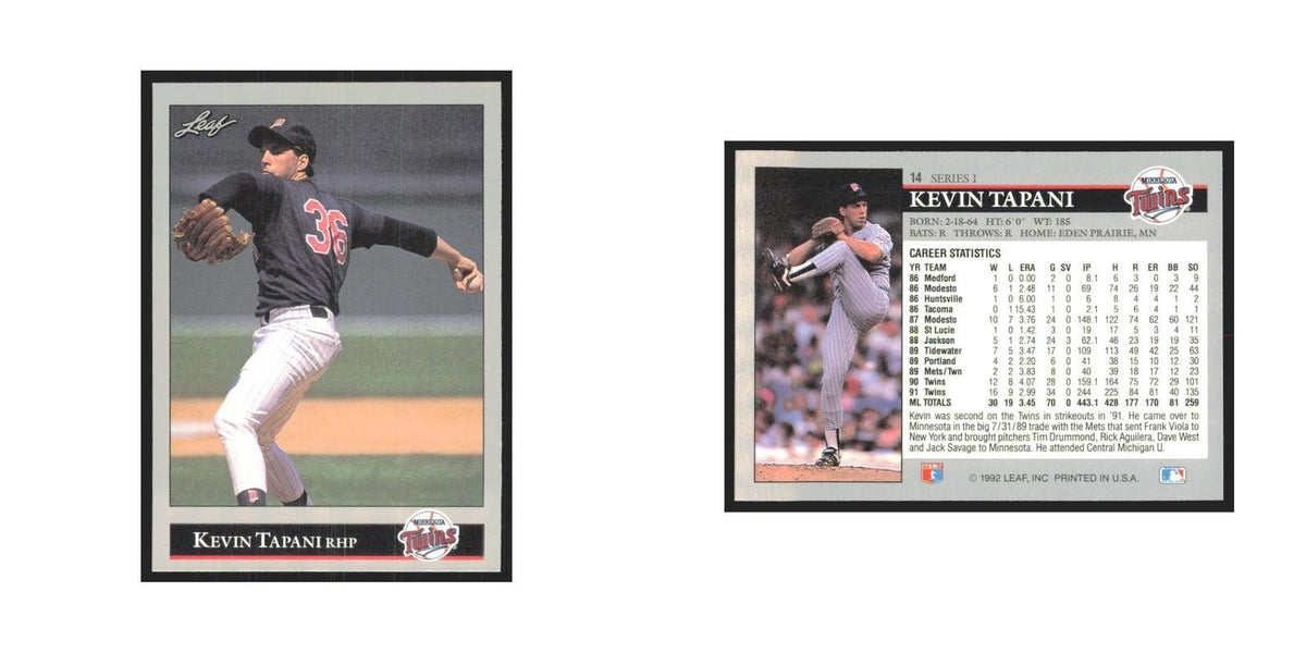 1992 Leaf Kevin Tapani Twins #14.0