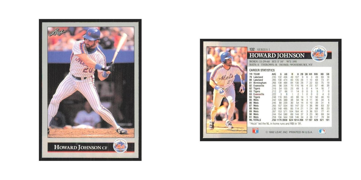 1992 Leaf Howard Johnson Mets #132.0