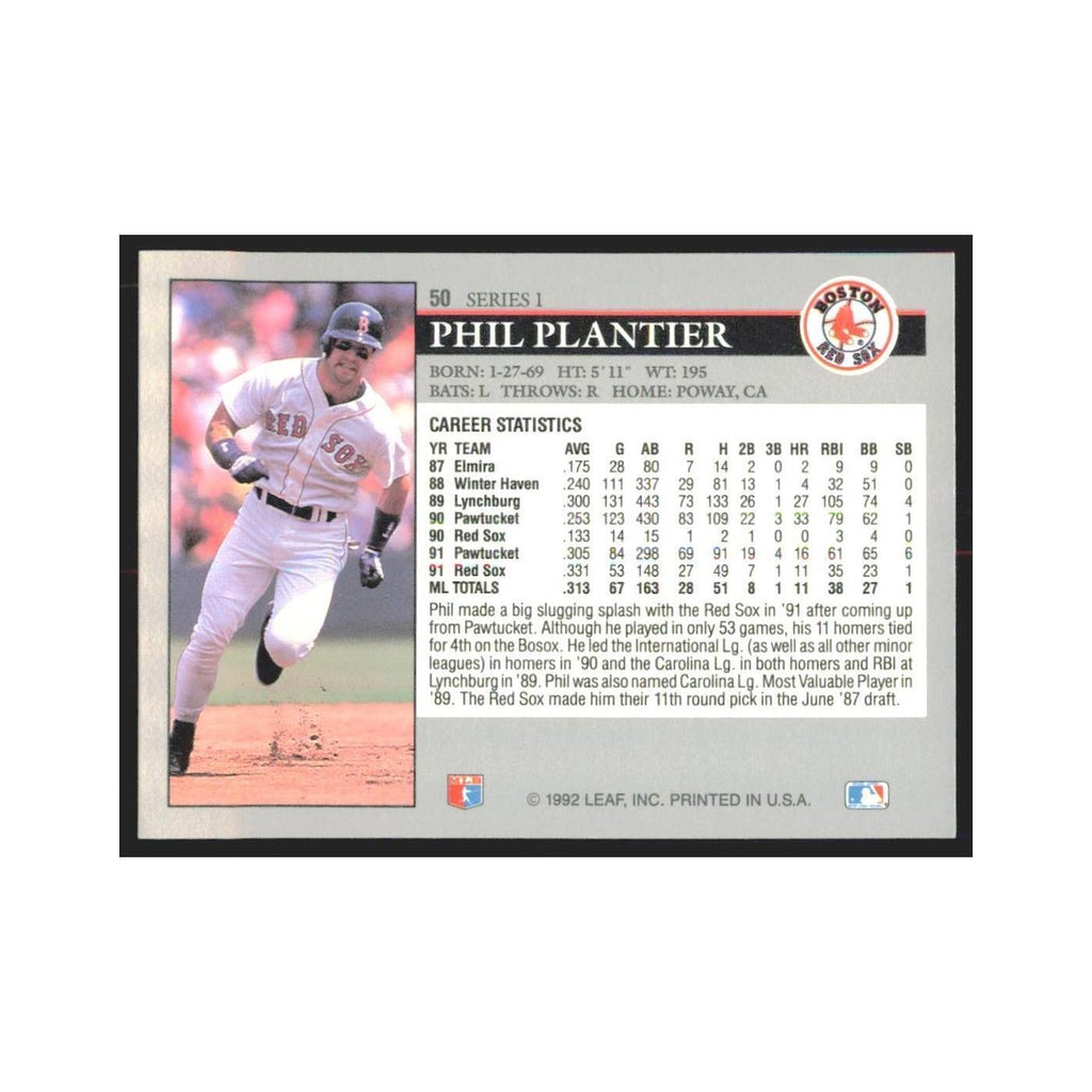 1992 Leaf Phil Plantier Red Sox #50.0