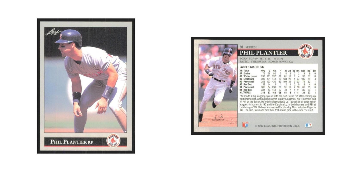 1992 Leaf Phil Plantier Red Sox #50.0