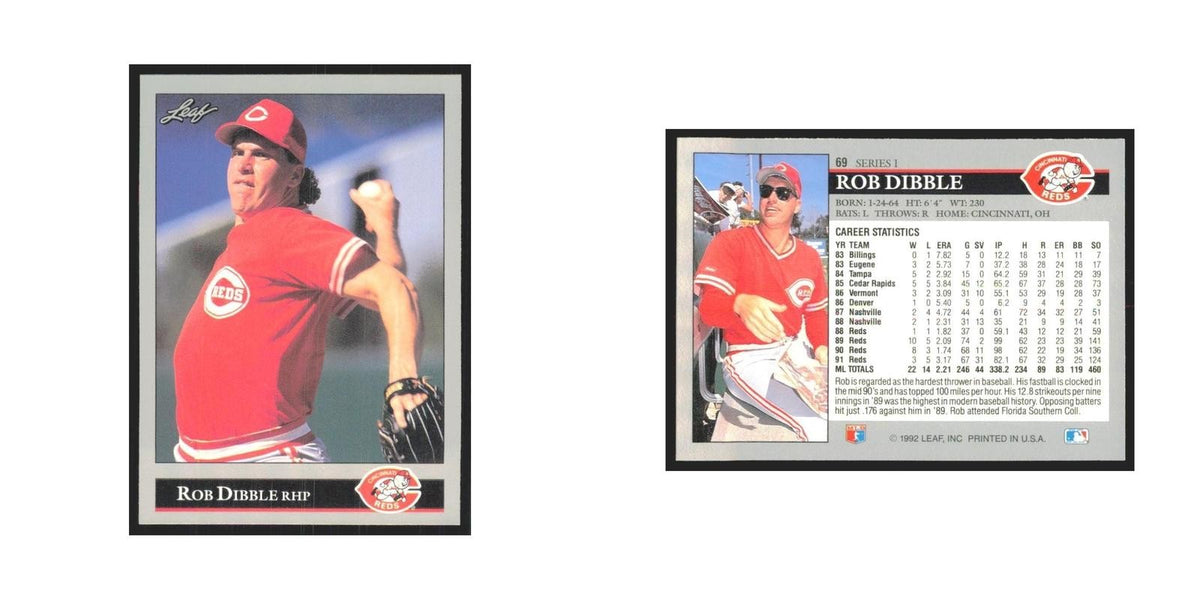 1992 Leaf Rob Dibble Reds #69.0