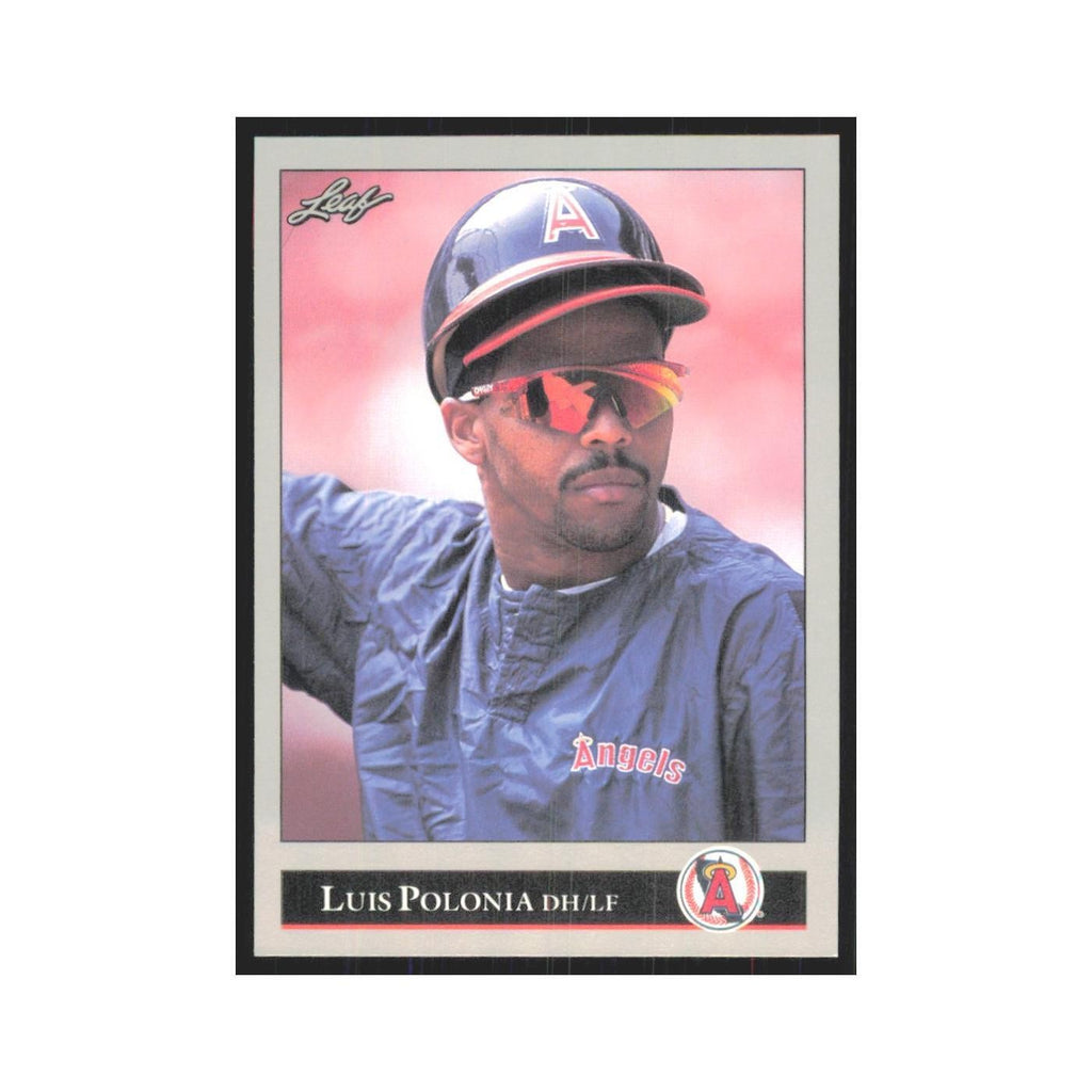1992 Leaf Luis Polonia Angels #45.0