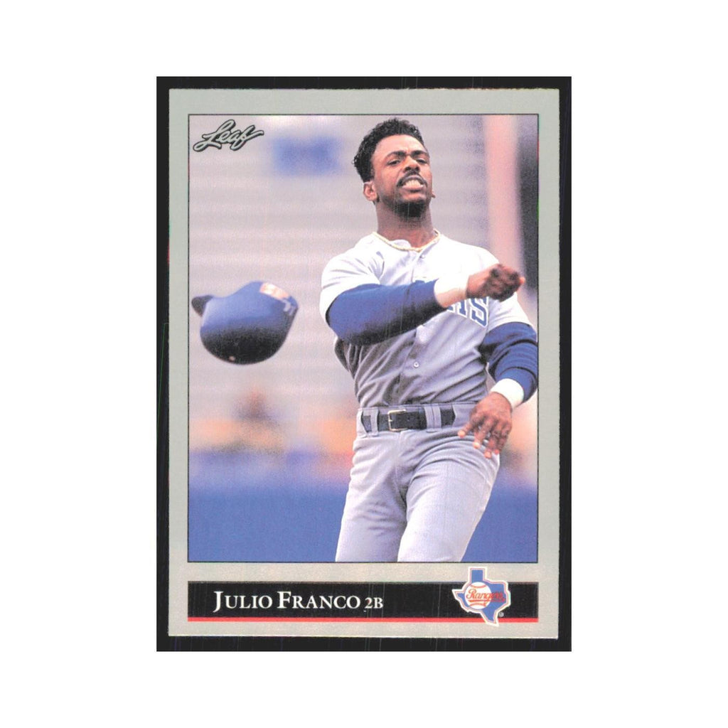 1992 Leaf Julio Franco Rangers #119.0
