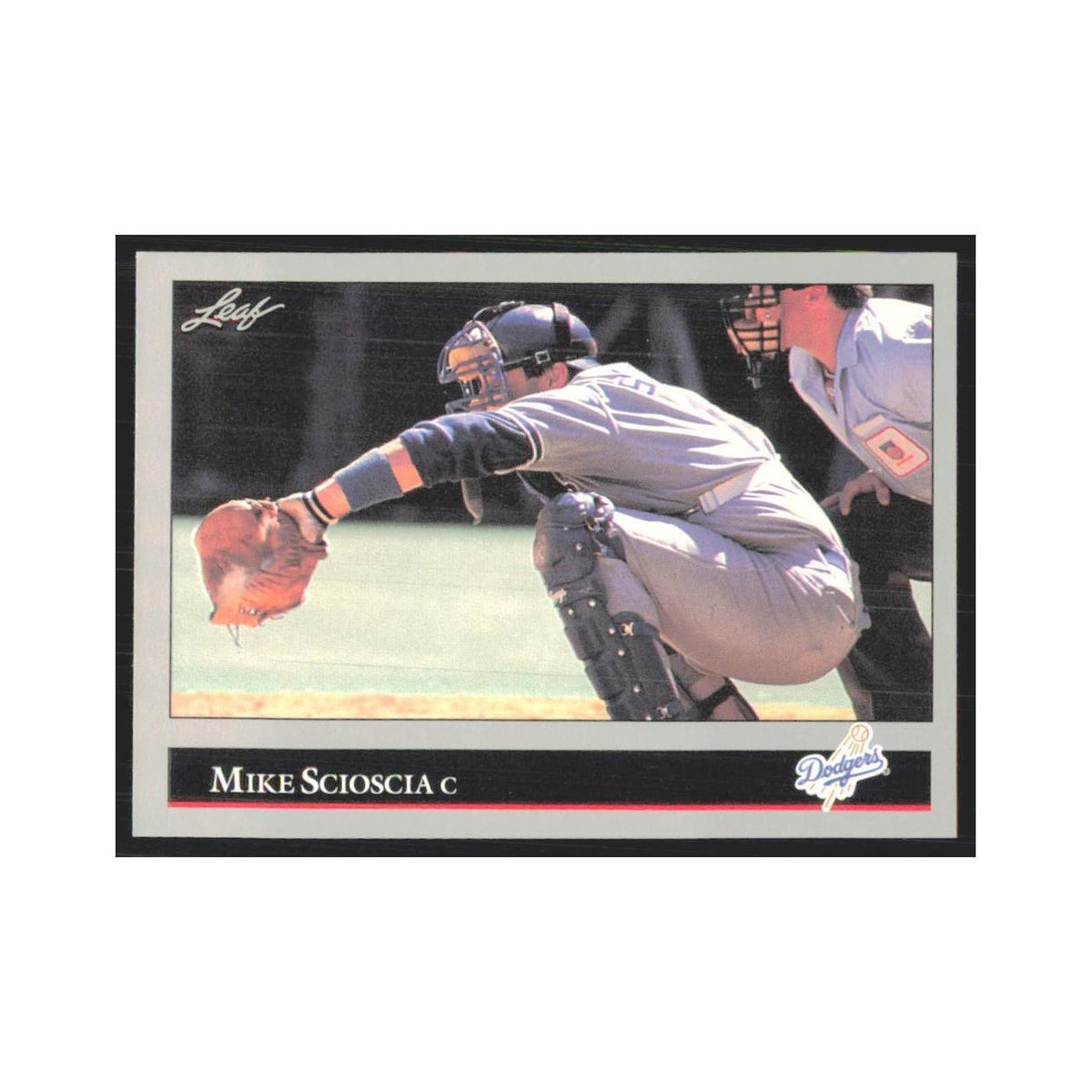 1992 Leaf Mike Scioscia Dodgers #165.0