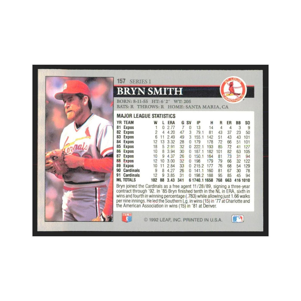 1992 Leaf Bryn Smith Cardinals #157.0