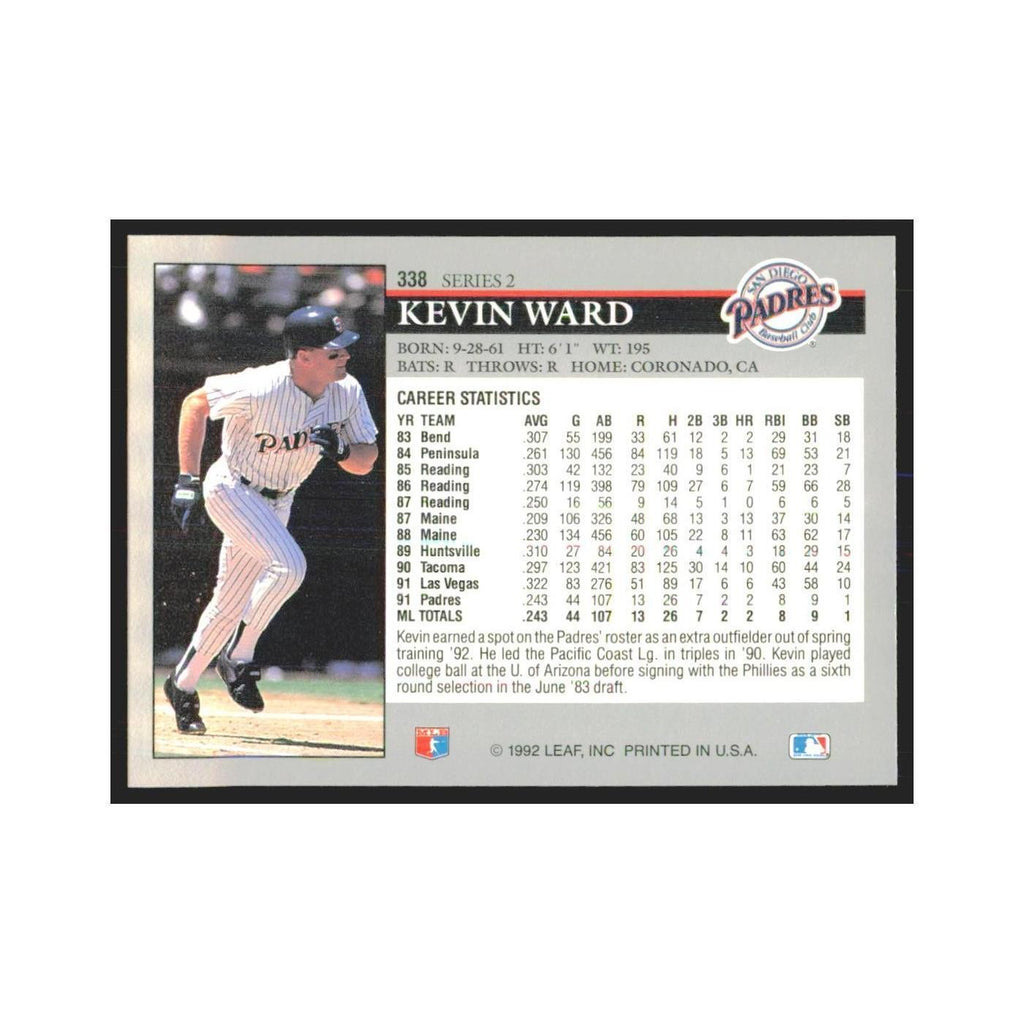 1992 Leaf Kevin Ward Padres #338.0
