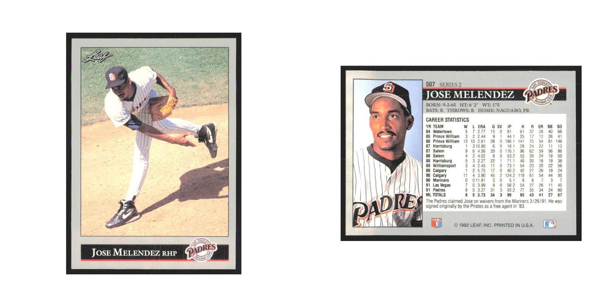 1992 Leaf Jose Melendez Padres #507.0