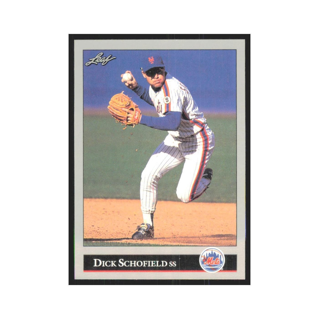 1992 Leaf Dick Schofield Mets #419.0