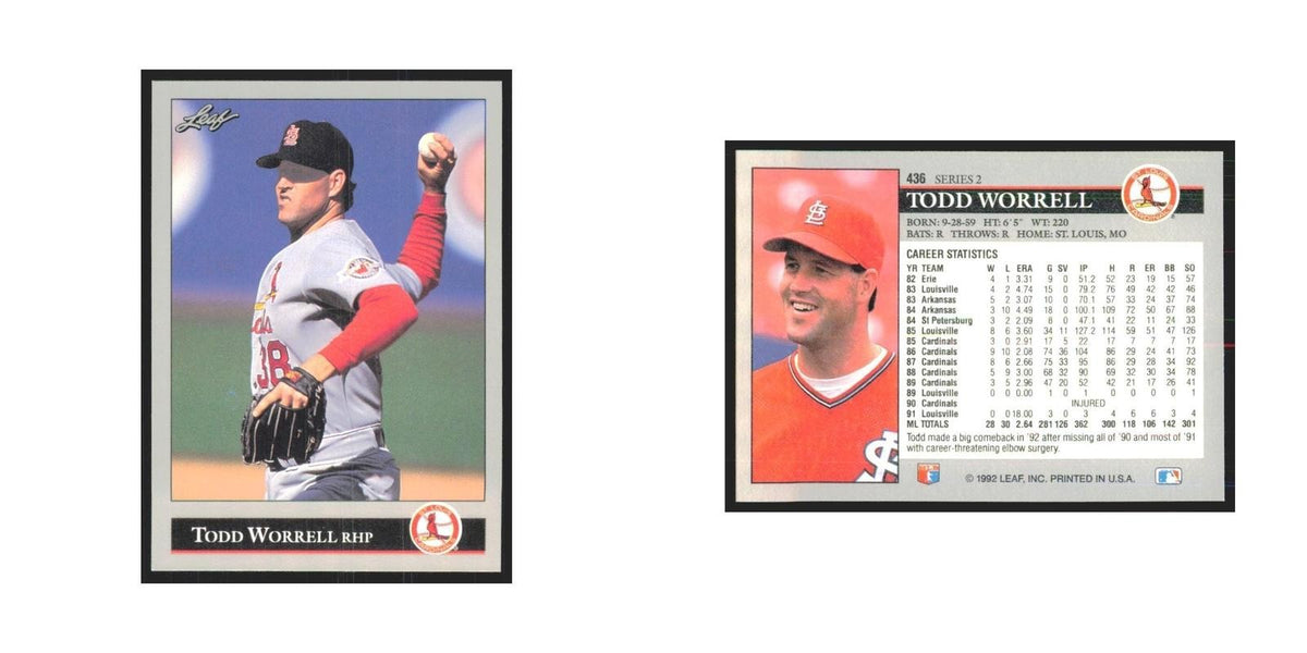 1992 Leaf Todd Worrell Cardinals #436.0