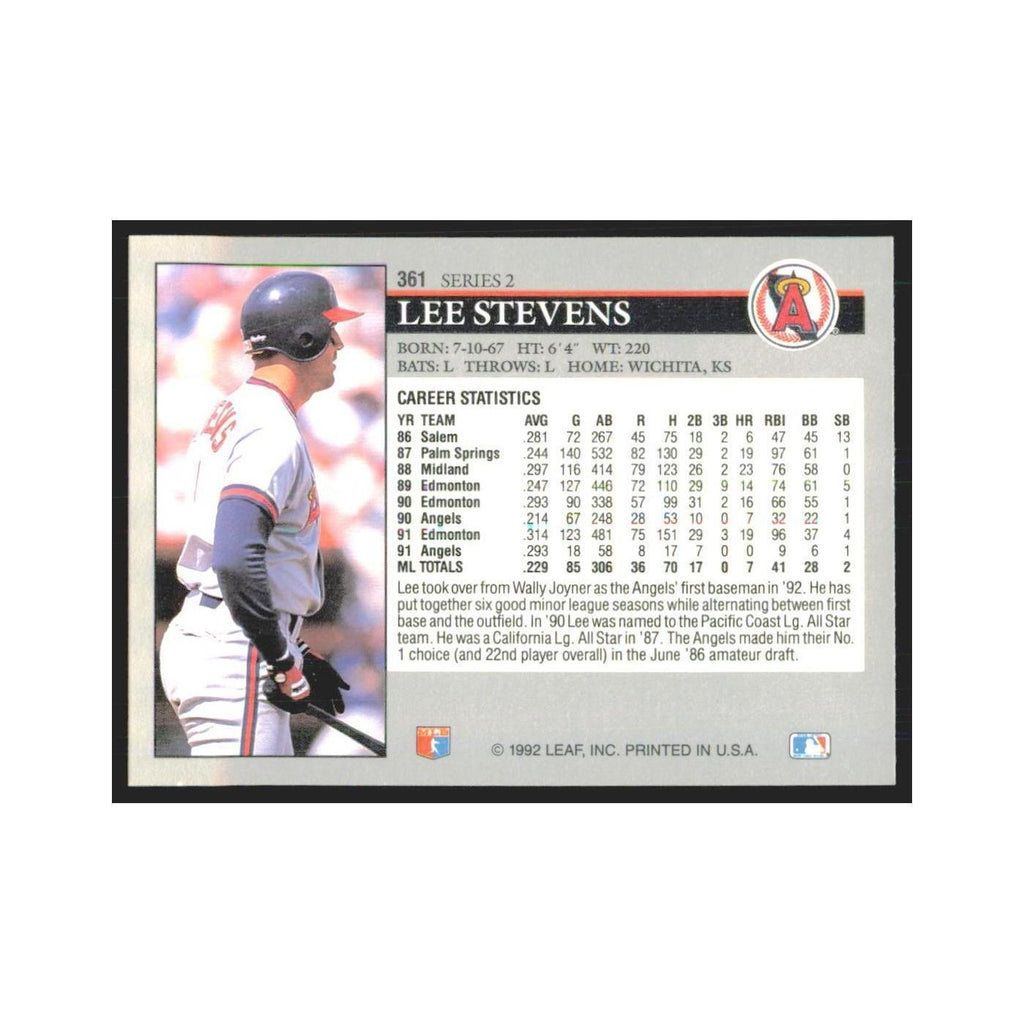 1992 Leaf Lee Stevens Angels #361.0