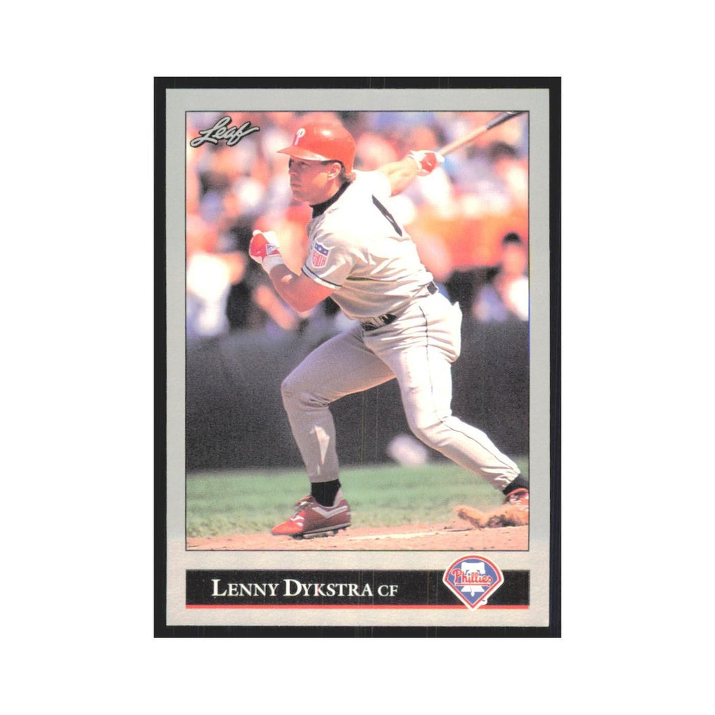 1992 Leaf Lenny Dykstra Phillies #504.0