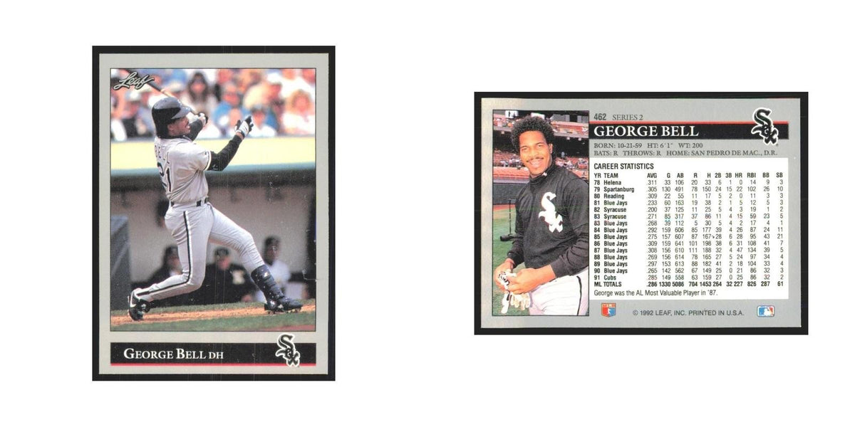 1992 Leaf George Bell White Sox #462.0