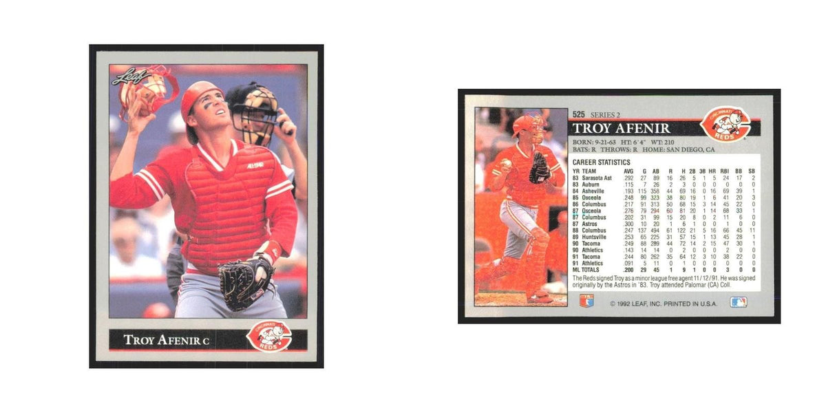 1992 Leaf Troy Afenir Reds #525