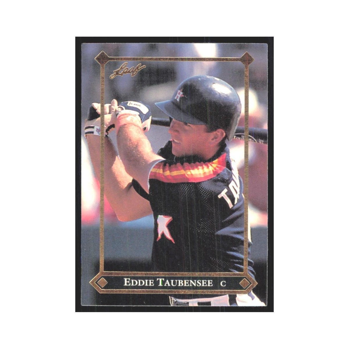 1992 Leaf Eddie Taubensee Astros #BC-9