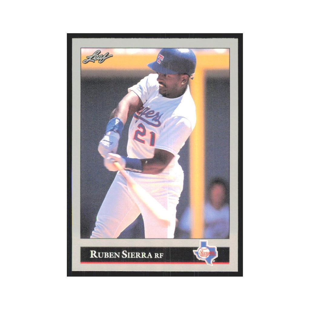 1992 Leaf Ruben Sierra Rangers #383