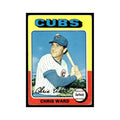 Chris Ward Rookie 1975 Topps (damaged) #587 Chicago Cubs Baseball Card Poor