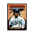 Rick Auerbach 1975 Topps (damaged) #588 Los Angeles Dodgers Baseball Card Poor