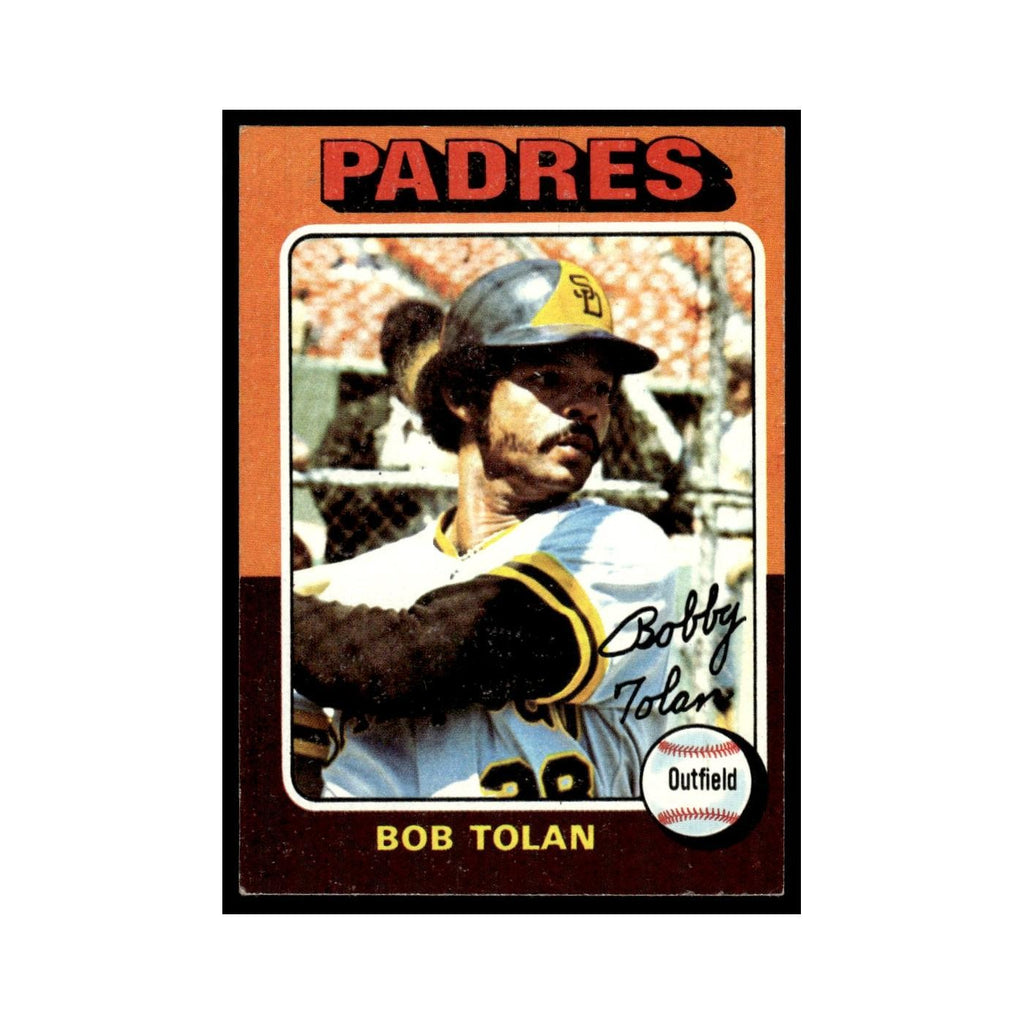 Bob Tolan 1975 Topps (damaged) #402 San Diego Padres Baseball Card Poor