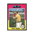 Dick Green 1975 Topps (damaged) #91 Oakland Athletics Baseball Card Poor
