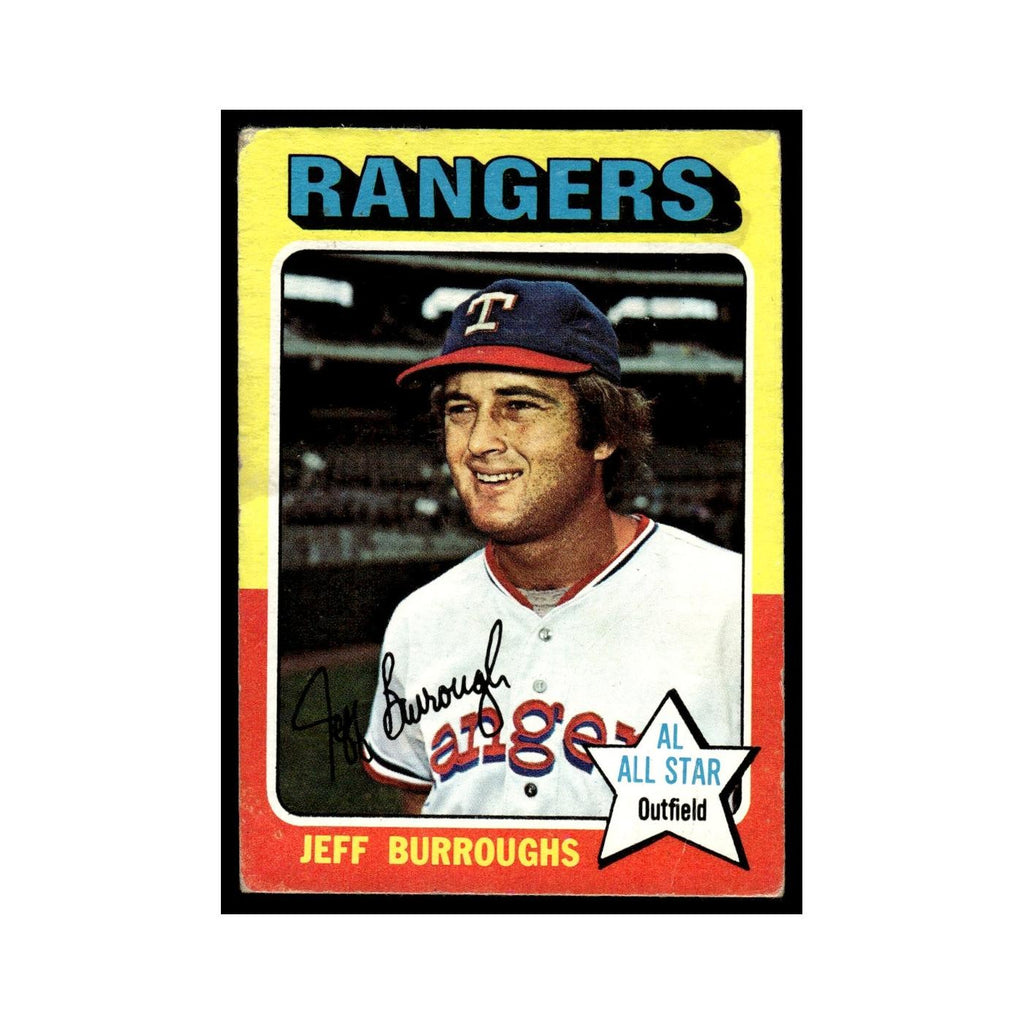 Jeff Burroughs 1975 Topps (damaged) #470 Texas Rangers Baseball Card Poor