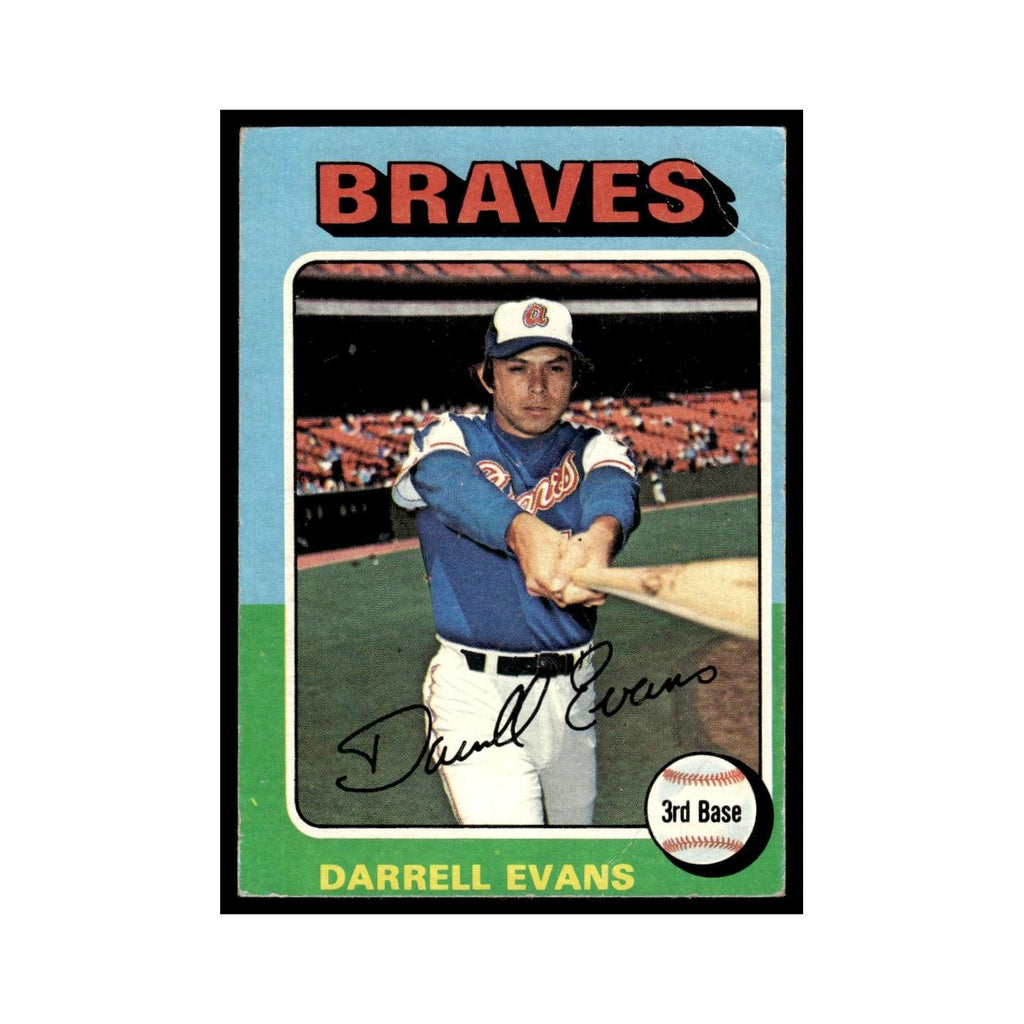 Gary Matthews 1975 Topps (damaged) #475 Atlanta Braves Baseball Card Poor
