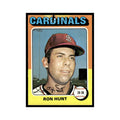 Ron Hunt 1975 Topps (damaged) #610 St. Louis Cardinals Baseball Card Poor