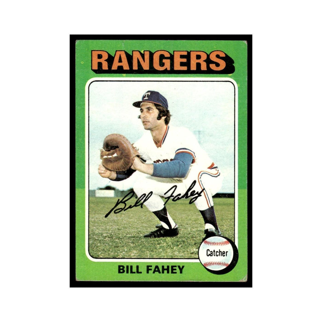 Bill Fahey 1975 Topps (damaged) #644 Texas Rangers Baseball Card Poor