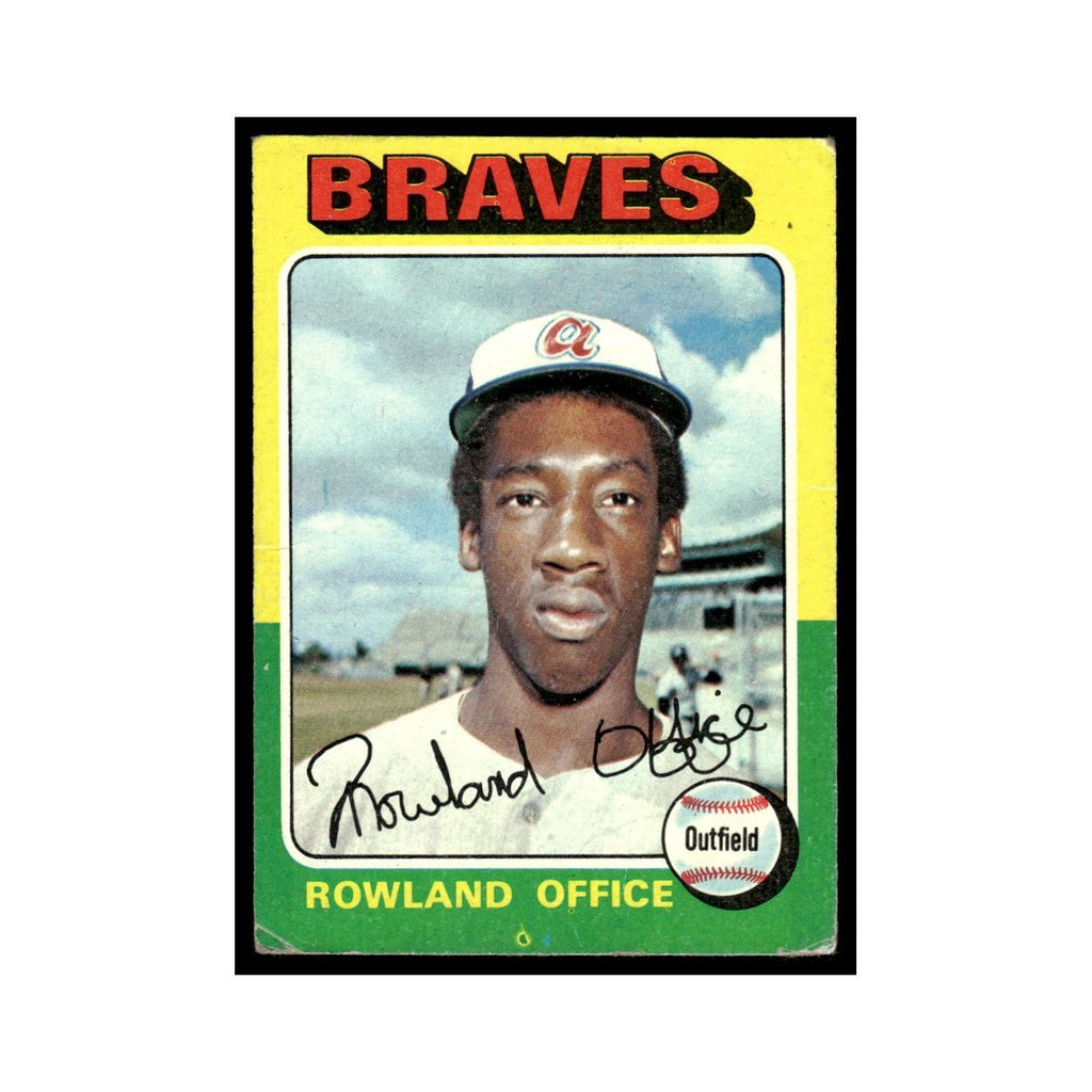 Rowland Office Rookie 1975 Topps (damaged) #262 Atlanta Braves Poor