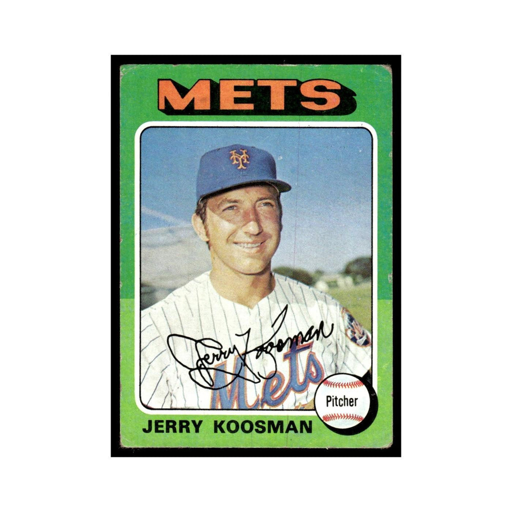 Jerry Koosman 1975 Topps (damaged) #19 New York Mets Baseball Card Poor