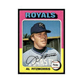 Al Fitzmorris 1975 Topps (damaged) #24 Kansas City Royals Baseball Card Poor