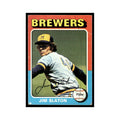 Jim Slaton 1975 Topps (damaged) #281 Milwaukee Brewers Baseball Card Poor