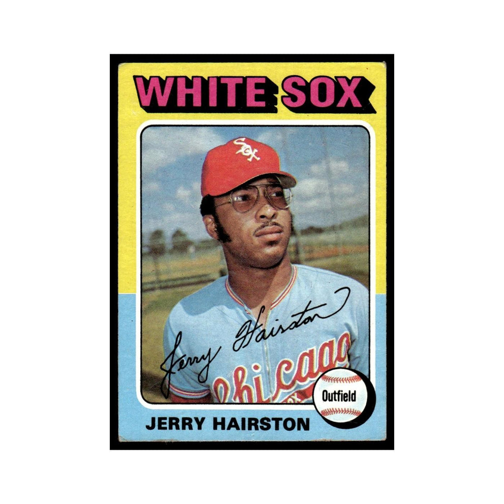 Jerry Hairston 1975 Topps (damaged) #327 Chicago White Sox Baseball Card Poor