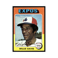 Willie Davis 1975 Topps (damaged) #10 Montreal Expos Baseball Card Poor