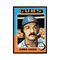 Carmen Fanzone 1975 Topps (damaged) #363 Chicago Cubs Baseball Card Poor