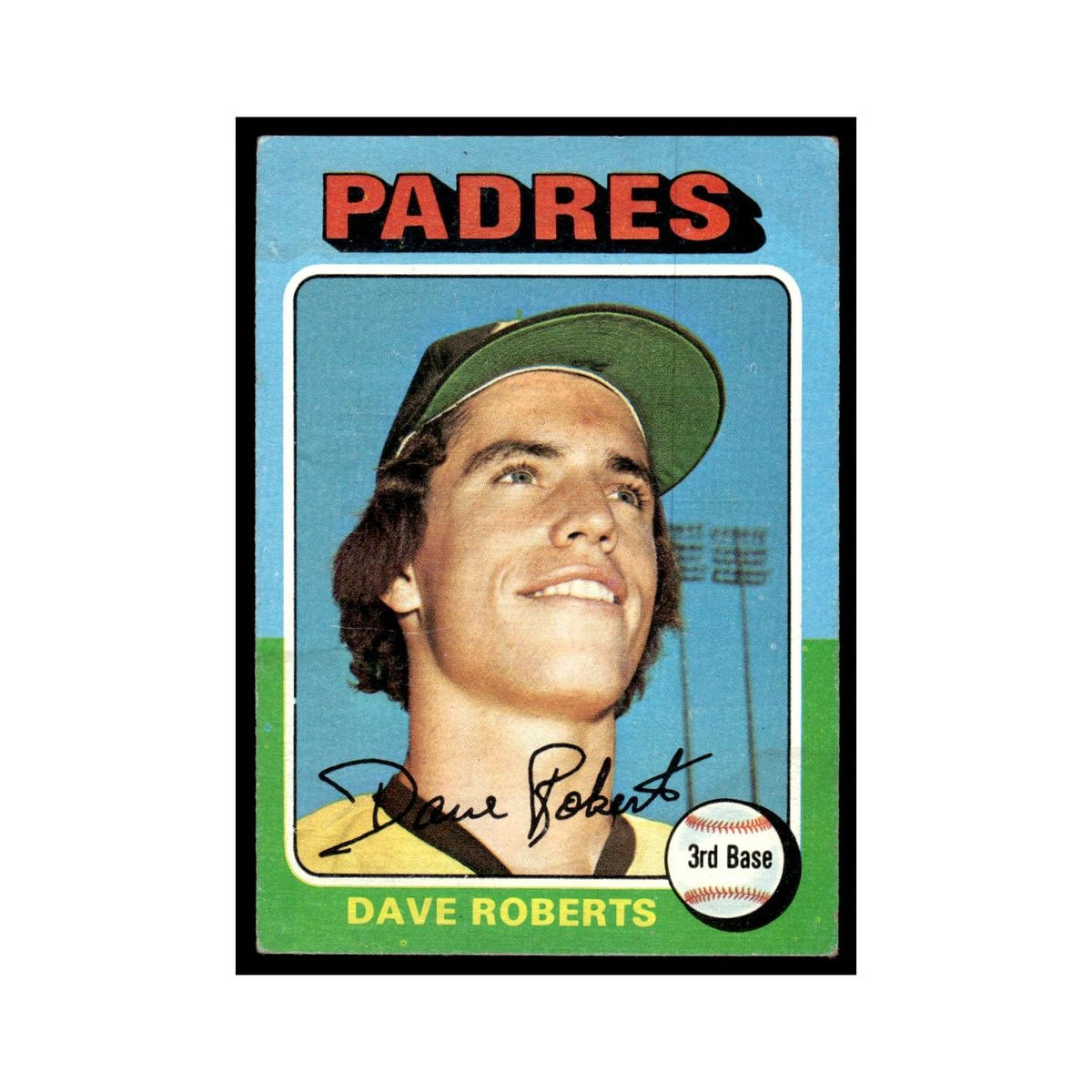 Dave Roberts 1975 Topps (damaged) #558 San Diego Padres Baseball Card Poor