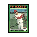 Mike Anderson 1975 Topps (damaged) #118 Philadelphia Phillies Baseball Card Poor