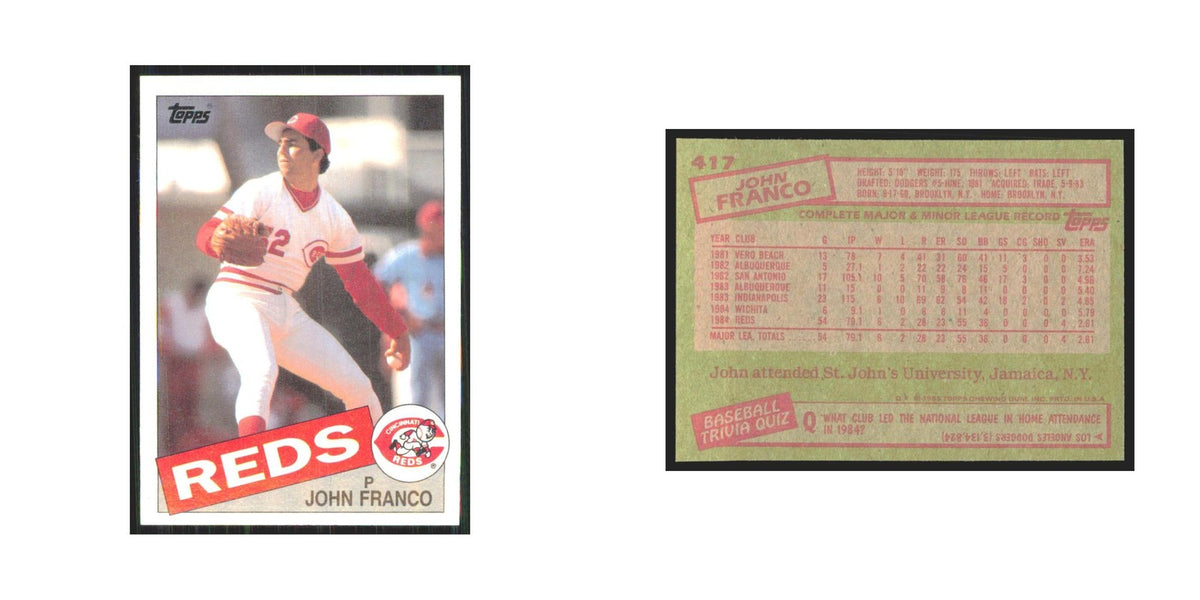 1985 Topps John Franco Reds #417