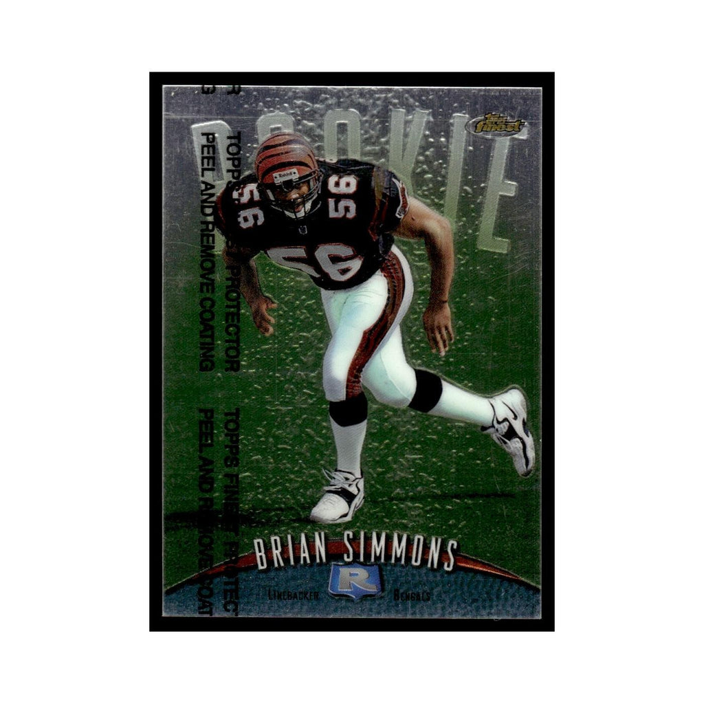 1998 Topps Finest with Coating Brian Simmons Bengals #126