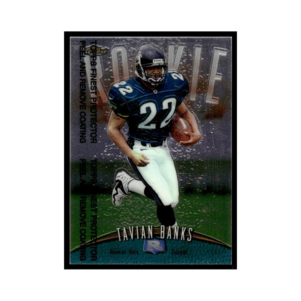1998 Topps Finest with Coating Tavian Banks Jaguars #123