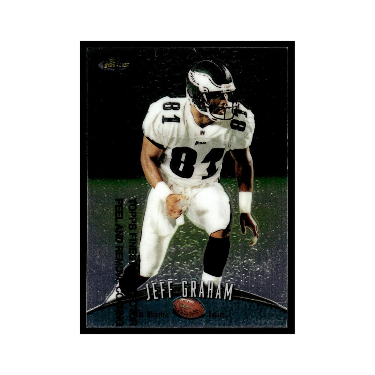 1998 Topps Finest with Coating Jeff Graham Eagles #261