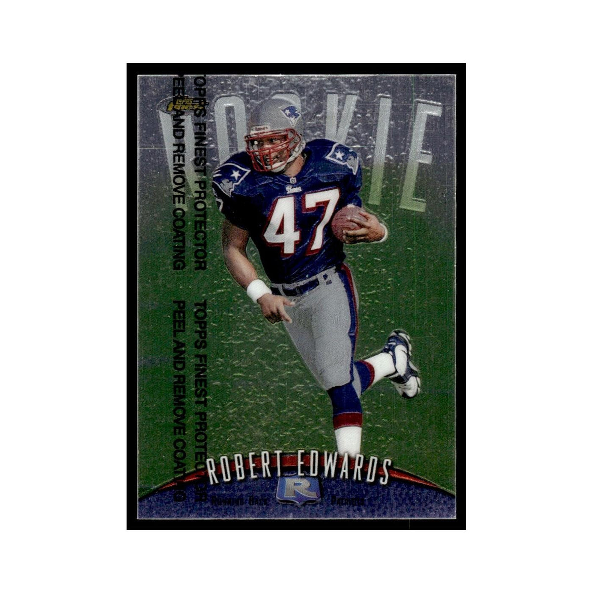 1998 Topps Finest with Coating Robert Edwards Patriots #144