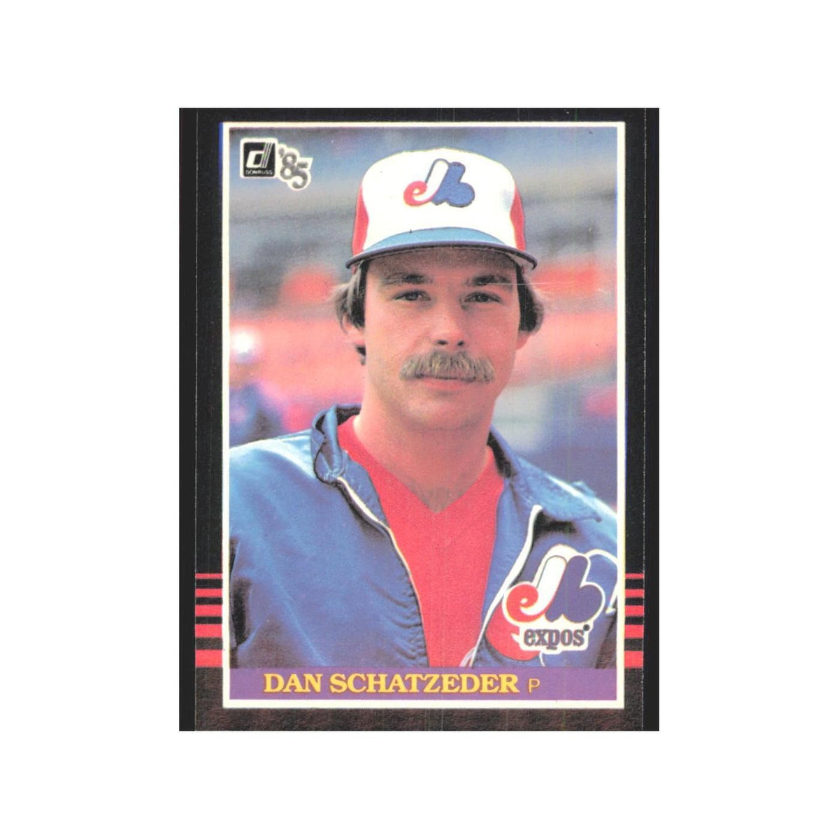 1985 Donruss Dan Schatzeder Montreal Expos #543