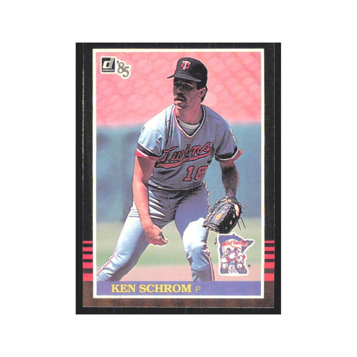 1985 Donruss Ken Schrom Twins #486