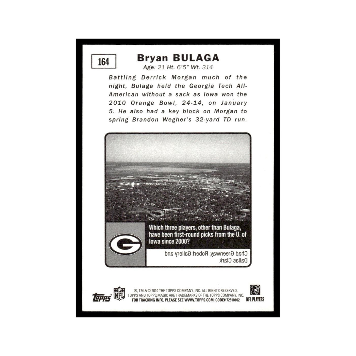 2010 Topps Magic Bryan Bulaga RC Packers #164